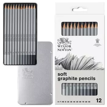 Коллекция Winsor Newton Studio, художественный графитный карандаш и