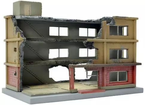 Коллекция зданий Tomytec Geocolle 152 Здание под снос B Wide Building Diorama Supplies