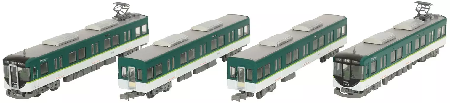Коллекция железных дорог Tomytec Коллекция железных дорог Keihan Electric Railway 13000 Series Set B Diorama Supplies First Order Limited 318293 4-вагонный