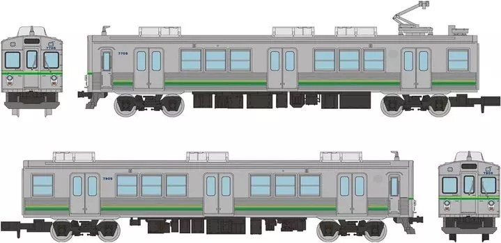 Коллекция железных дорог Tomytec Коллекция железных дорог Yoro Railway 7700 Series TQ05 Набор для создания диорамы A 334118 2 вагона