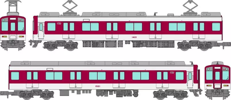 Коллекция железных дорог Tomytec Коллекция железных дорог Kinki Nippon Railway 1420 Series Set A Diorama Supplies 334286 2-вагонный