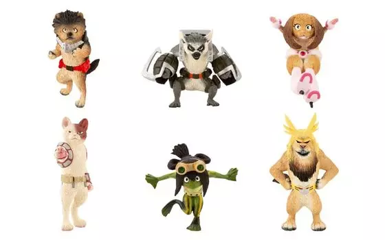 Коллекция зверей Моя геройская академия Торговая мини-фигурка 1КОРОБКА 6 штук Всего 6 типов TF099 Немасштабный =