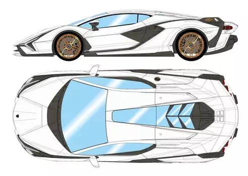 КОЛЛЕКЦИЯ EIDOLON Lamborghini Sian FKP 37 2019 Bianco Monocellos Готовый продукт 1/43