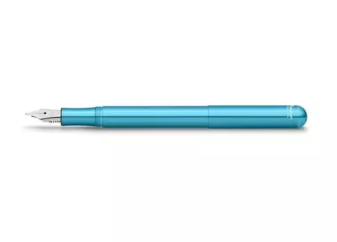 КОЛЛЕКЦИЯ Kaweco Перьевая ручка Lilliput Blue I Премиальная алюминиевая перьевая ручка со стальным пером для чернильного картриджа I Специальная ручка дюймов IF 4.9 перо (хорошо) синий