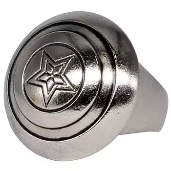 КОЛЛЕКЦИЯ МЕТАЛЛИЧЕСКИХ КОЛЬЦ «Мстители» Капитан Гача Игрушка-капсула Gacha [3]. Америка] (один предмет)
