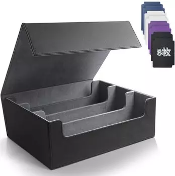 Колода AWESOPAL вмещает более 1800 коллекционных карточек большой емкости, хранилище для коллекционных карточек, футляр для коллекционных карточек с магнитным замком, 8 разделителей, футляр, карты,