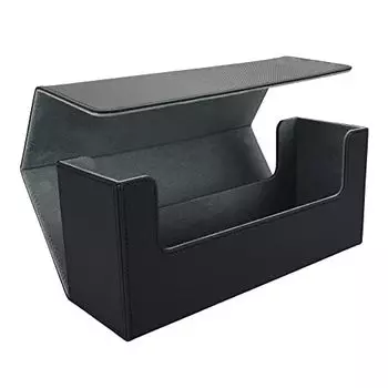 Колода для хранения коллекционных карт совместима с магнитным корпусом для сбора больших потерь xx, хранение, загрузчик, емкость, профилактика, (черный серый) (черный серый)