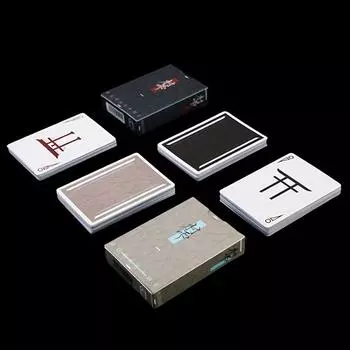 Колода игральных карт Необычная колода для практики вырезания черного ядра Покерные карты Реквизит для магической практики чёрный