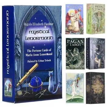 Колоды Таро, английские износостойкие легкие бумажные карты Augury Witch Energy Oracle, настольная игра для ежедневного использования