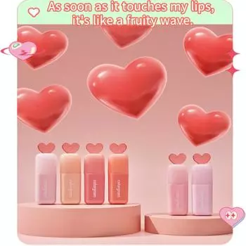 КОЛОГРАММА JUICY DROP TINT 6 цветов | Глянцевый стойкий оттенок с хорошей окраской | жевательный тинт для губ типа желе