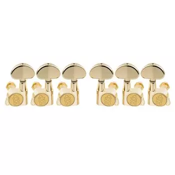 Колок Wilkinson WJN03 для электрогитары Gold EZ-LOK L3+R3/акустической гитары,