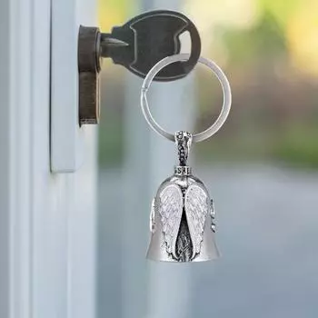 Колокольчик для езды на удачу Мотоциклетный ангел-хранитель Крылья брелок-колокольчик для экзорциста
