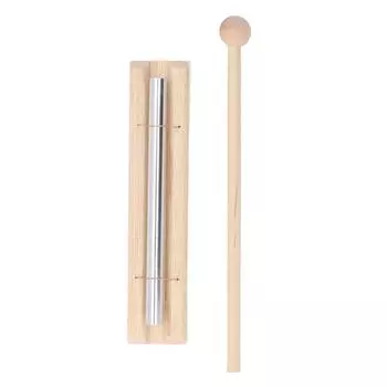 Колокольчик для медитации из алюминия и древесины бука с энергетической колокольчиком и молотком для занятий