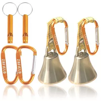 Колокольчик для медведя с функцией тишины Колокольчик для предотвращения медведя от профессионалов из латуни с красивым звуком, который резонирует далеко Громкий сбор в горах