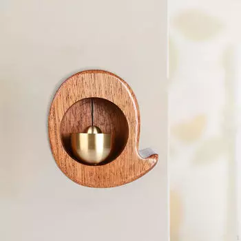 Колокольчик для входа в магазин из массива дерева, офис, креативный орнамент, колокольчик, дверь и сад Whale