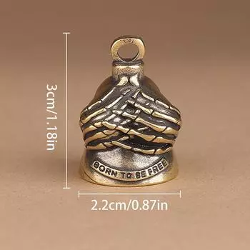 Колокольчик-хранитель Мотоциклетный колокольчик Для байкеров Женщин Мужчин С подвеской Байкерский колокольчик Для райдеров На удачу Колокольчик духа Мото