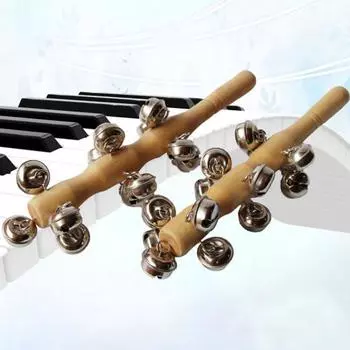 Колокольчик Музыкальные игрушки Низкий Звук Развлекательный Образовательный Шикарный Удобная Ручка Мелодичная Погремушка Игрушечный Инструмент