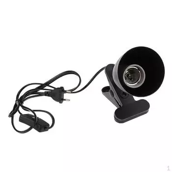 Колокольчик Рот Рептилия Тепловой свет UVB Лампа Патрон E27 ЕС Вилка Черный