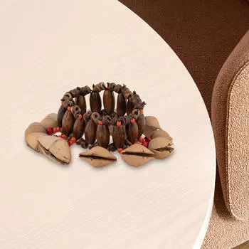 Колокольчик в виде ореховой скорлупы, ручная музыка ветра, музыкальный инструмент ручной работы, ручной колокольчик из ореховой скорлупы для A