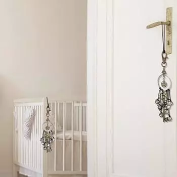 Колокольчик ведьмы, дверной колокольчик, принадлежности, антикварные магические ключи, украшение для защиты дома, украшение для кухни, подвеска-ключ светло-серый