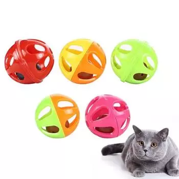 Колокольчики для кошек, игрушки для котят, мячи для кошек, игрушки для дрессировки домашних животных, товары для животных Random Color