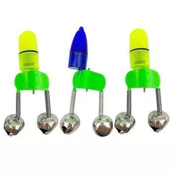 Колокольчики для удочки с двойными колокольчиками, кольцо, зажим для наконечника удочки, аксессуары для рыбалки красный