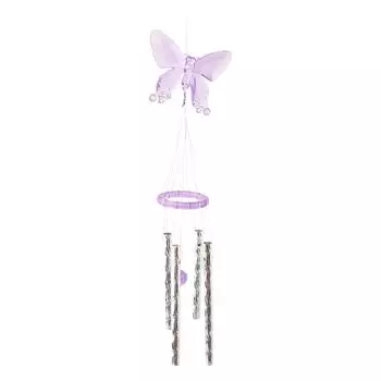 Музыка ветра двор сад металлические трубки уличные украшения необходимые маленькие гладкие 40 см