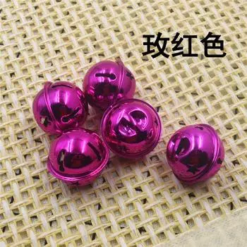 Колокольчики Гальваническое покрытие Колокольчики Домашний питомец Сделай сам Аксессуары Пятиконечные рождественские колокольчики Колокольчики для детского сада 30mm Christmas Bells розы красного