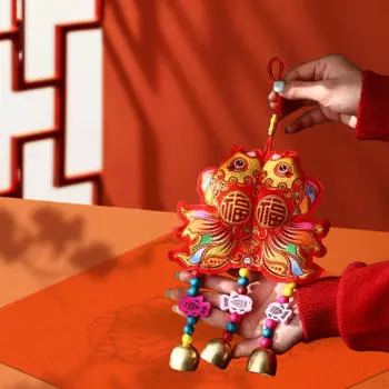 Колокольчики Китайский Год Подвесной Украшение Талисман Удачи, Весенний Фестиваль Украшения Колокольчик Money Bag