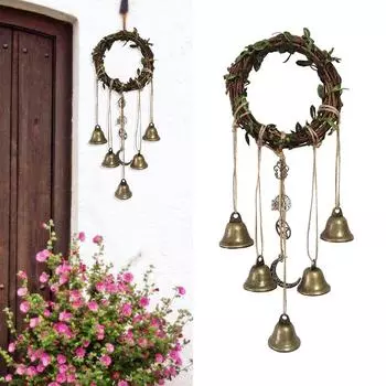 Колокольчики ведьмы, магические колокольчики ведьмы, венок, магия, защита дома, магические колокольчики ветра для позитива и богатства, домашний декор