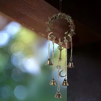 Колокольчики ведьмы, магические колокольчики ведьмы, венок, магия, защита дома, магические колокольчики ветра для позитива и богатства, домашний декор