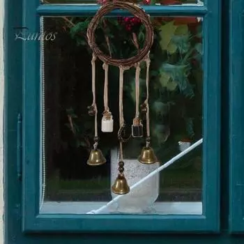 Колокольчики ведьмы Прозрачные отрицательные энергии привлекают позитивные вибрации Подвесные украшения ведьмы Украшения для комнаты Колдовство Товары для Викки A