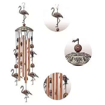 Колокольчики ветра для наружной птицы, колокольчики глубокого тона с металлической трубкой и подвеской