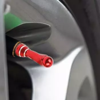 Колпачки для автомобильных клапанов 4X Футбольный трофей Дизайн Алюминиевый комплект колпачков для клапанов шин Пылезащитные чехлы для клапанов шин грузовиков для воздушного клапана колеса красный