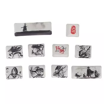 Колпачки для клавиш, процесс сублимации, тонкое мастерство, четкий узор, производство клавишных колпачков для самостоятельной сборки