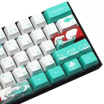 Колпачки для ключей Coral Sea, пятисторонний процесс сублимации краски, 71 ключ OEM, высокая совместимость с 61/64