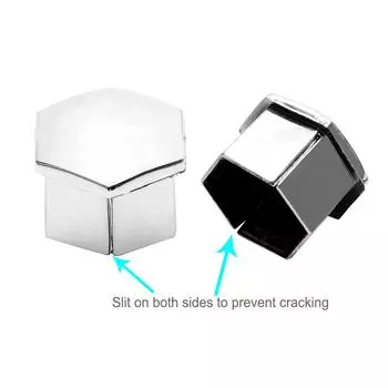 Колпачки гаек колес автомобиля, декоративный колпачок для Citroen C4l C5 C2, крышка винта ступицы автомобиля для Peugeot 207 301 307 308 408 508 3008, 15 шт. Silver