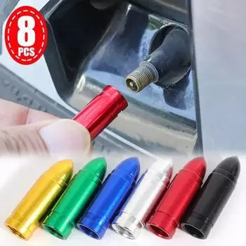 Колпачки клапанов автомобильных шин из алюминиевого сплава, пылезащитный чехол для автомобильных мотоциклов, велосипедов, электромобилей, американских клапанов