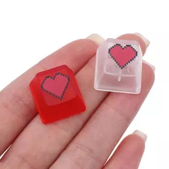 Колпачки клавиш для компьютерной клавиатуры в форме сердца для клавиш Esc для механической игровой клавиатуры OEM-профиль ABS-колпачки клавиш для компьютера Random Color