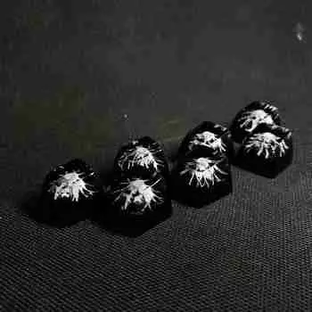 Колпачки клавиш из натуральной смолы Механическая клавиатура Персонализированные колпачки клавиш Peaks Mountain R F0Q5 black-Ordinary paragraph