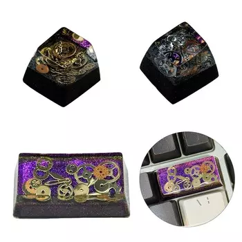 Колпачки клавиш из смолы ручной работы OEM R4 Profile для механических клавиатур MX Настраиваемые колпачки клавиш с подсветкой Уникальный подарок для друга A