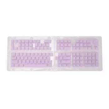 Колпачки ключей PBT Pudding 129 клавиш Прозрачные OEM Высота Doubleshot Injection DIY колпачки ключей для механических фиолетовый