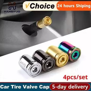 Колпачок вентиля автомобильной шины, алюминиевый автомобильный пылезащитный колпачок, противоугонный шток колеса, колпачок воздушного клапана, спортивная модификация для всех моделей золотой