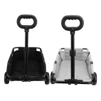 Коляска для собак из углеродистой стали, грузоподъемность 15,43, легкая складная переноска для домашних животных с колесами, для путешествий с домашними животными Black