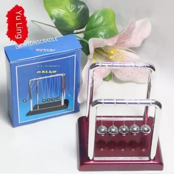 Колыбель Ньютона Металлическое ремесло: Креативное украшение для дома и подарок 9*7.5*9.5cm вино красного