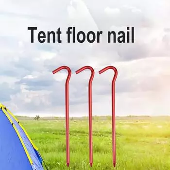 Колышек для палатки с острым наконечником, плотный цвет, яркий, легкий, для кемпинга на открытом воздухе золотистый