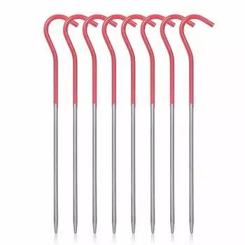 Колышки для палатки Boundless Voyage из сверхлегкого титанового сплава, колышки для альпинизма и кемпинга, колышки для крепления палатки, 15 см/16,5 см (Ti4002P - 8 шт.)