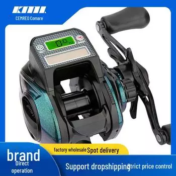Komailai Солнечная USB перезаряжаемая цифровая дисплейная катушка для рыбалки с каплями воды X1 digital display water drop wheel right hand