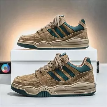 Комбинация 2025 Four Seasons Velvet Leather Breathable Board Shoes Tooling Men s Shoes Air Force One Casual Retro Shoes Live Men s Shoes 39