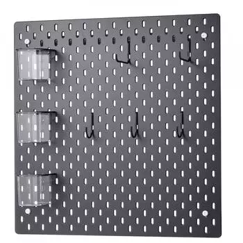 Комбинация перфорированной доски ИКЕА СКОДИС СКОДИС, черный 56x56 см